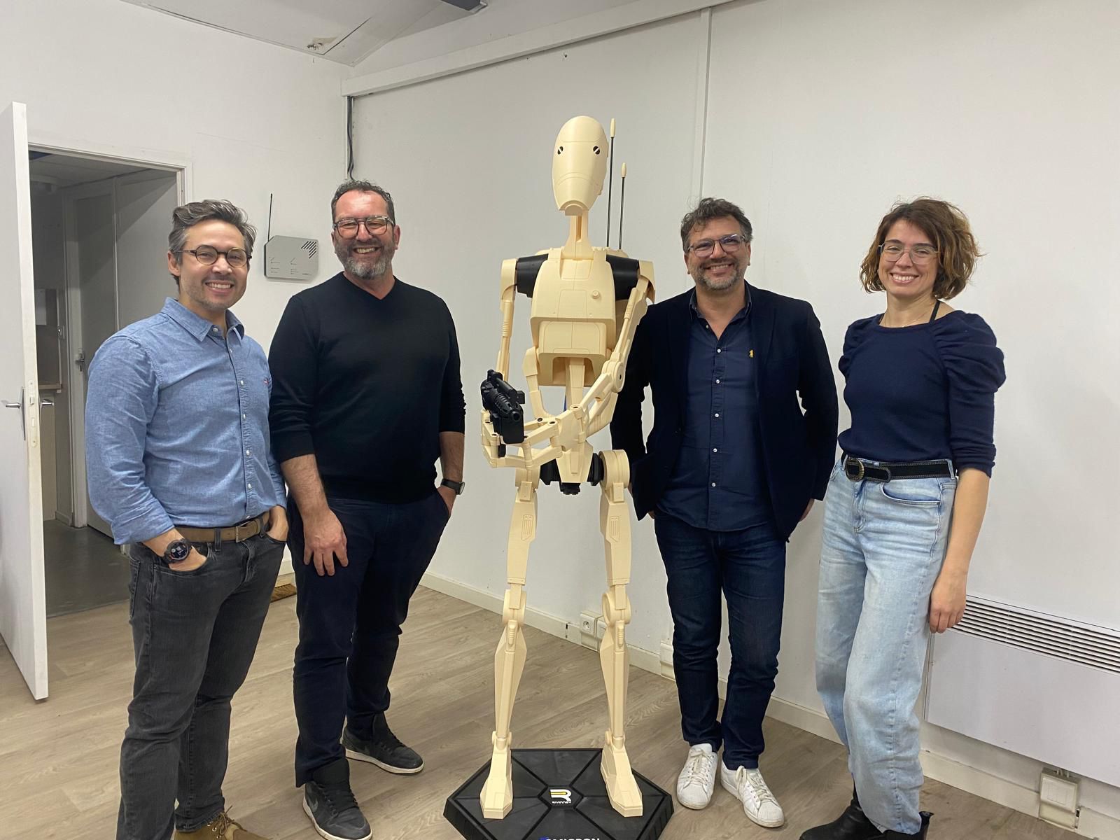 Un droïde inspiré de Star Wars, réalisé par OMICRON, membre d’Aerospace Valley